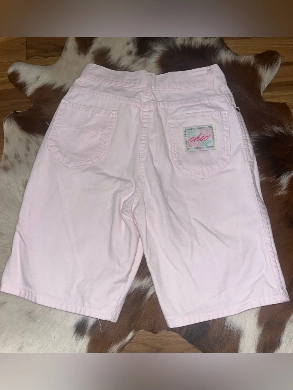 Vintage CHIC brand light pink Bermuda shorts size 24 (0) GUC